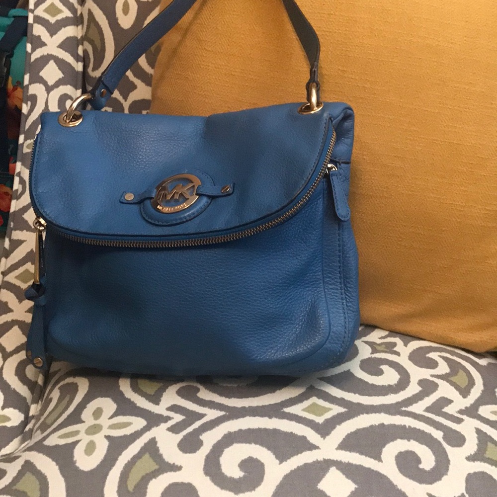Blue Michael Kors Purse